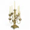 Fable And Mirth Elegant Golden Flourish Candelabra In Gold