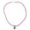 Fable And Mirth Women's Pink / Purple / Red Silver Lion Pendant Pink Tourmaline Bead Necklace In Multi