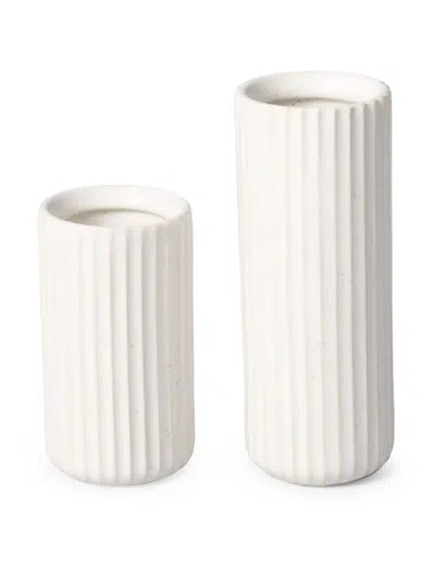 Fable Bud Vase Set In White