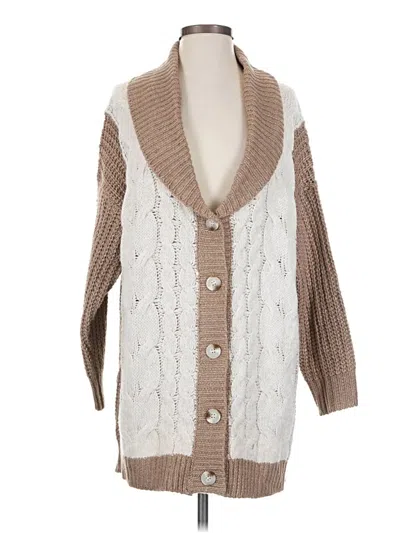 Fable Cardigan Sweater In Brown