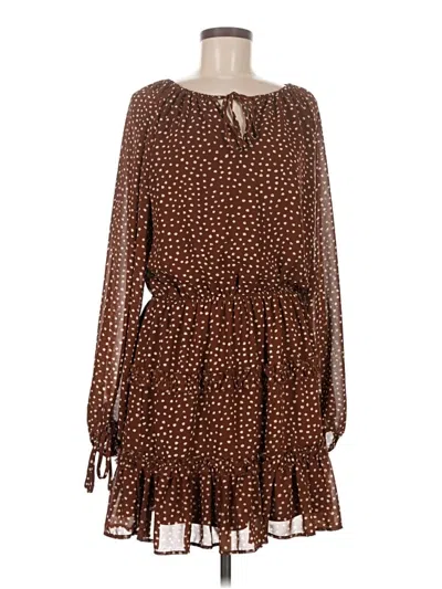 Pre-owned Fable Casual Dress In Brown