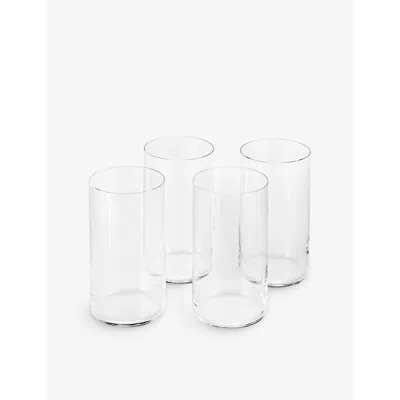Fable Clear Transparent Set Of Four Tall Glasses