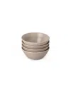 Fable Dessert Bowls, Set Of 4 In Desert Taupe