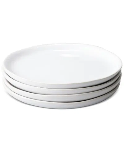 Fable Dessert Plates, Set Of 4 In White
