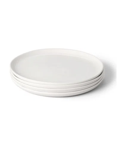 Fable Dinner Plates, Set Of 4 In Cloud White