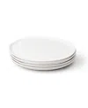 Fable Dinner Plates, Set Of 4 In Speckled White