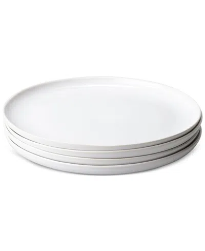 Fable Dinner Plates, Set Of 4 In White
