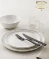 Fable Dinnerware Glassware Flatware In White