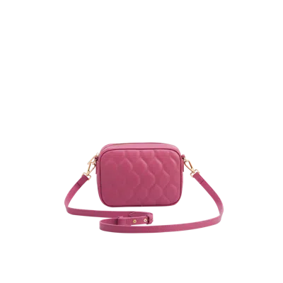 Fable England Alice Quilted Camera Purse In Pink