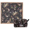 Fable England Black / Neutrals Wonderland Wash Bag & Wonderland Toile Square Scarf Set