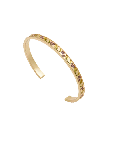 Fable England Blackberry Bramble Gold Bangle