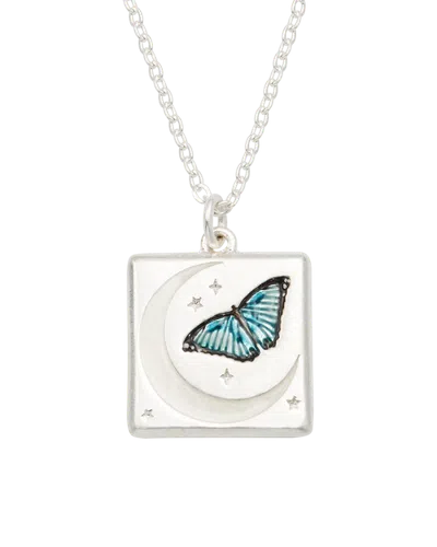 Fable England Butterfly & Moon Necklace In Gold