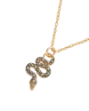 Fable England Celestial Snake Necklace In Brown