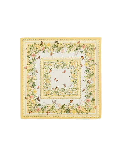 Fable England Cybele Narrative Square Scarf In Purple