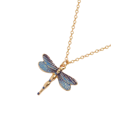 Fable England Dragonfly Crystal Necklace
