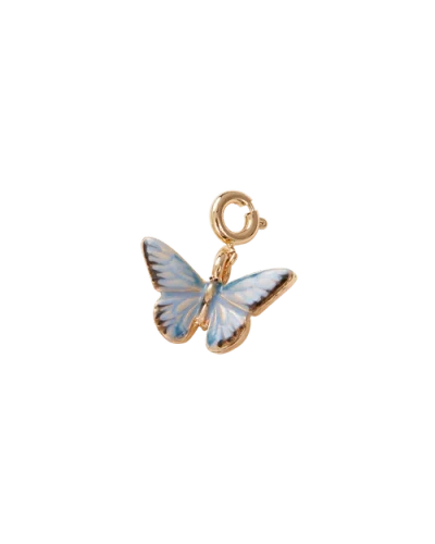 Fable England Enamel Blue Butterfly Charm