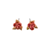 Fable England English Rose Gold Stud Earrings In Gold