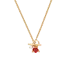 Fable England English Rose Pearl Gold Chain Necklace In Gold