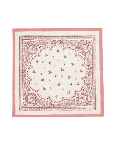 Fable England Eve Bandana Scarf In Pink