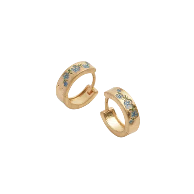 Fable England Forget-me-not Mini Hoop Earrings