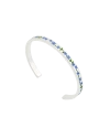 Fable England Forget Me Not Silver Bangle In Silver
