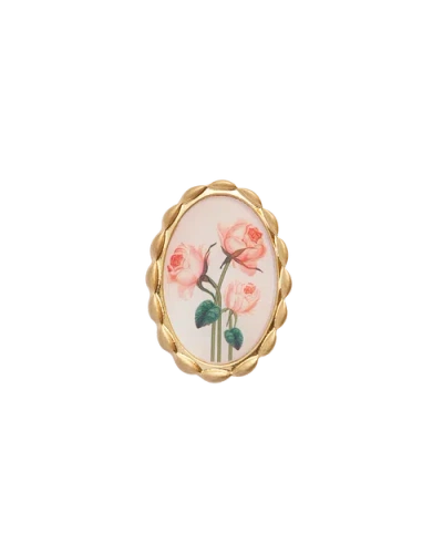 Fable England Framed Roses Brooch