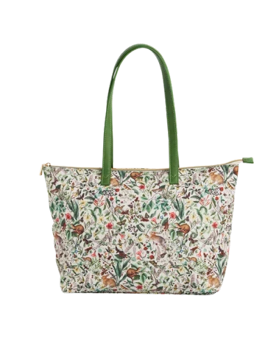 Fable England Garden Floral Grab Tote In Green