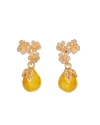 Fable England Golden Pear Drop Gold Earrings In Gold
