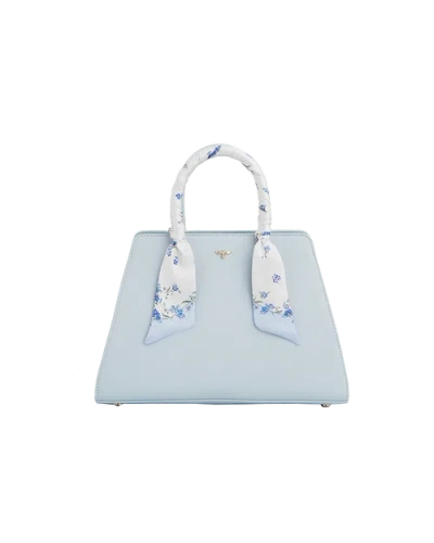 Fable England Medium Structured Tote Bag In Blue