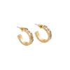 Fable England Nightshade Gold Hoop Earrings In Gold