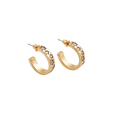 Fable England Nightshade Gold Hoop Earrings