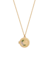 Fable England Nightshade Moon Gold Locket Chain Necklace In Gold