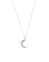 Fable England Nightshade Moon Silver Chain Necklace In Silver