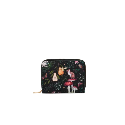 Fable England Niva Print Small Wallet In Black