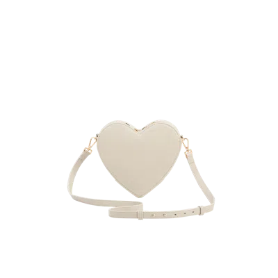 Fable England Penelope Heart Crossbody Purse In Neutral