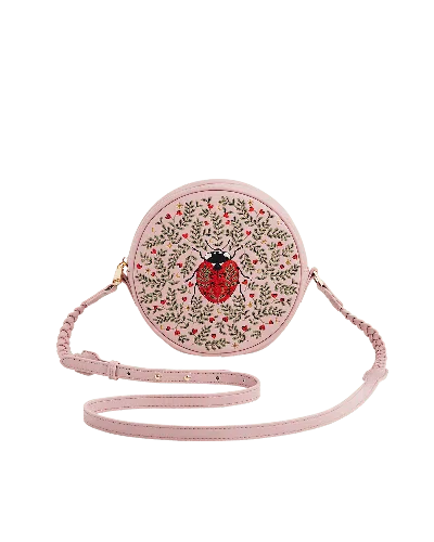 Fable England Pink Chloe Ladybird Circle Bag