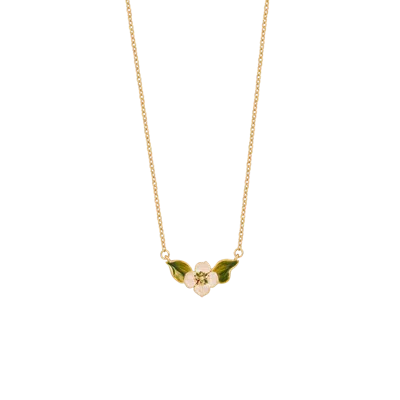 Fable England Poppy Anemone Gold Chain Necklace