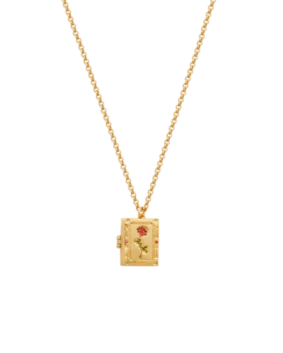 Fable England Secret Diary Locket Necklace In Gold