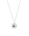 Fable England Swallow Spirit Guide Silver Chain Necklace In Silver