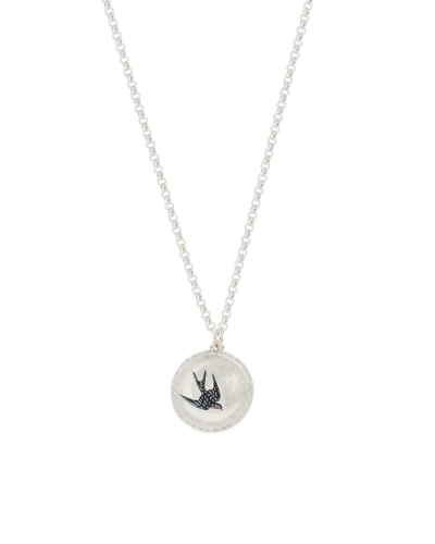 Fable England Swallow Spirit Guide Silver Chain Necklace
