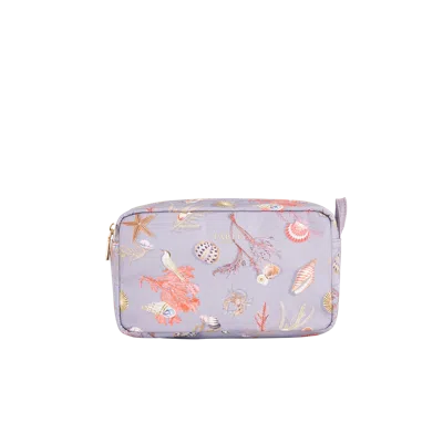 Fable England Whispering Sands Cosmetic Pouch In Purple