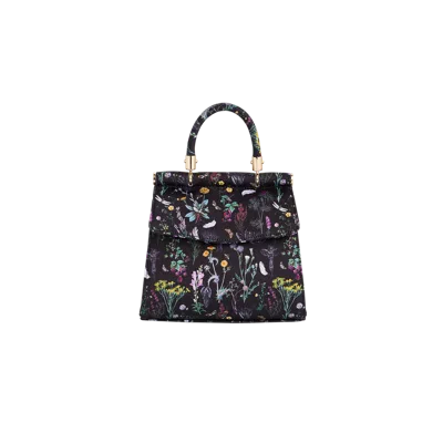 Fable England Wilderness Black Mini Top Handle Tote