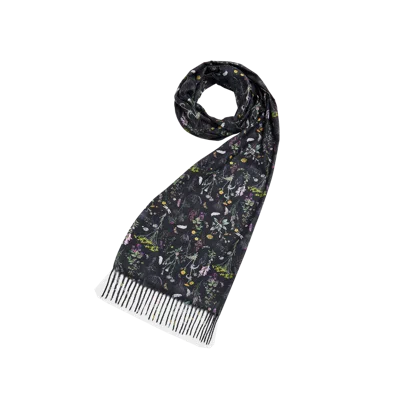 Fable England Wilderness Black Tassel Scarf