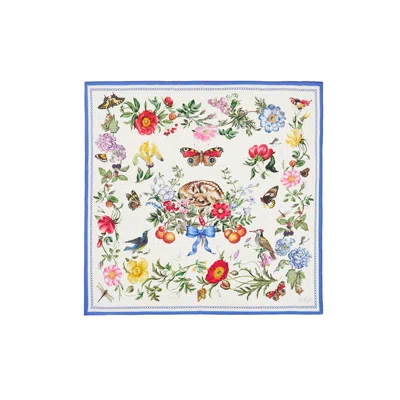 Fable England Women's Agnes Tales Square Silk Blend Scarf