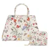 Fable England Women's Alice Garden Small Purse & Alice Garden Structured Tote Set In Black