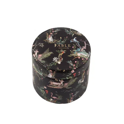 Fable England Women's Black Wonderland Round Jewellery Box