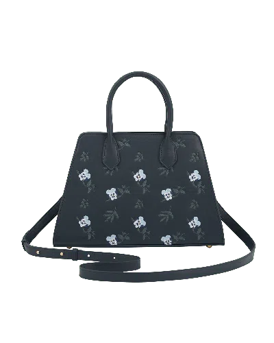 Fable England Women's Blue Ditsy Navy Medium Tote