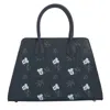 Fable England Women's Blue Ditsy Navy Structured Tote