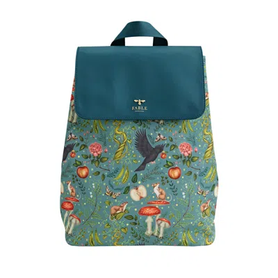 Fable England Women's Blue Into The Woods Backpack - Teal In Green