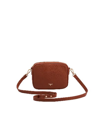 Fable England Women's Brown Alice Camera Bag In Tan